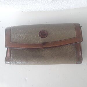 Dooney & Bourke 1990's CheckBook Wallet. Pebble Leather